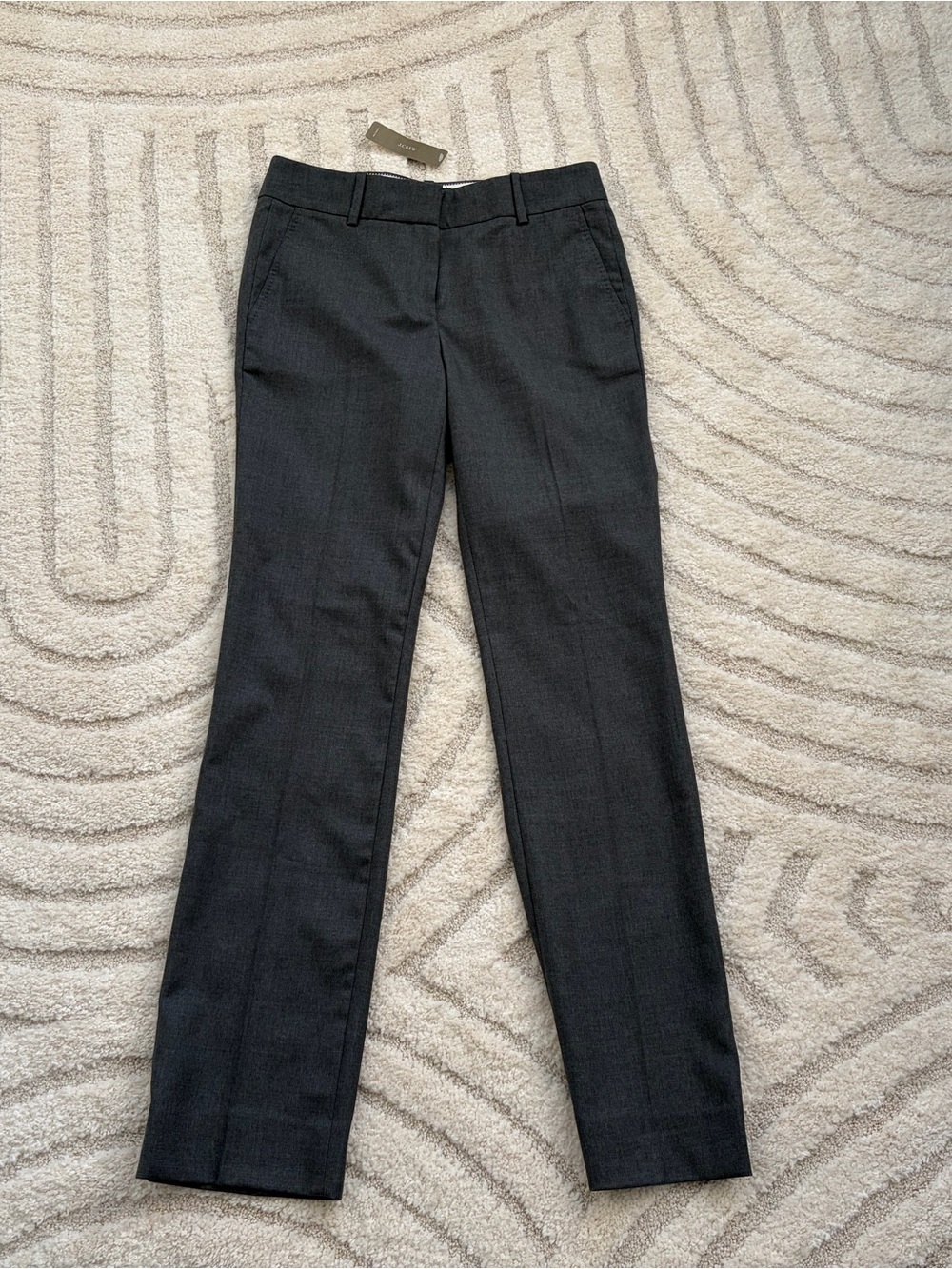 NWT J. Crew Super 120’s Wool Tailored Dress Pants - Charcoal Gray